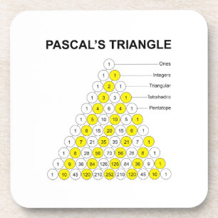 Pascalsches Dreieck Getränkeuntersetzer