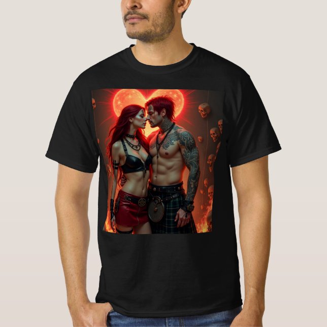 Pasión Ardiente: Amor entre Sombras T-Shirt (Vorderseite)