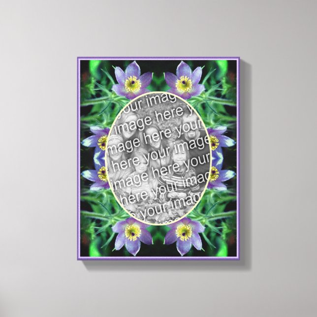 Paske Blume Rahmen erstellen Ihr eigenes Foto Leinwanddruck (Vorderseite)