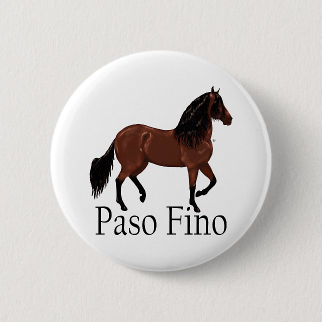 Paso Fino Bay "Paso Fino" Button (Vorderseite)