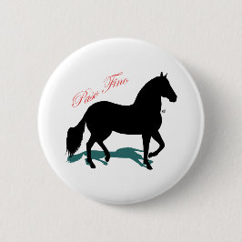 Paso Fino Silhouette Shadow Button