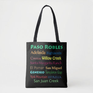 Paso Robles Colorful Wine Tasche