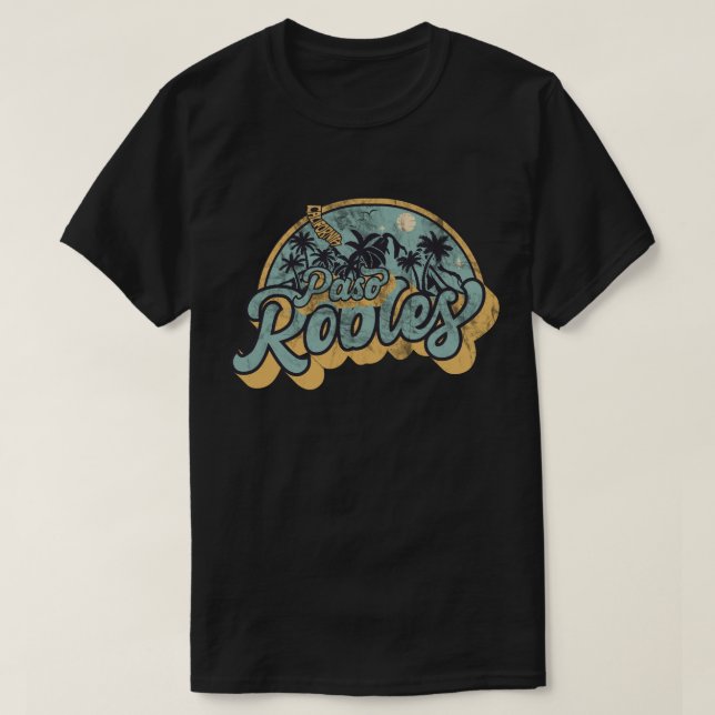 Paso Robles, Kalifornien T-Shirt (Design vorne)