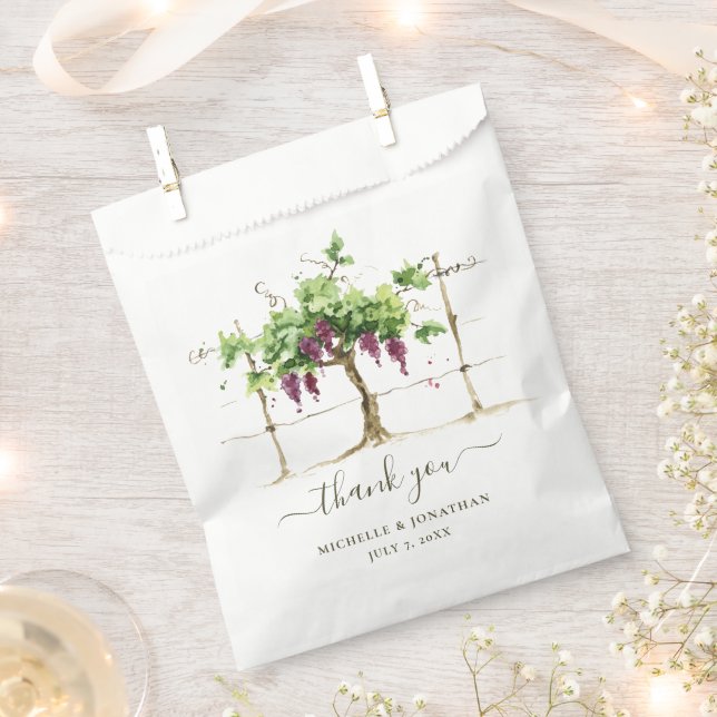 Paso Robles Weinkeller Gastgeschenke Hochzeit Geschenktütchen (Ausgeschnitten)
