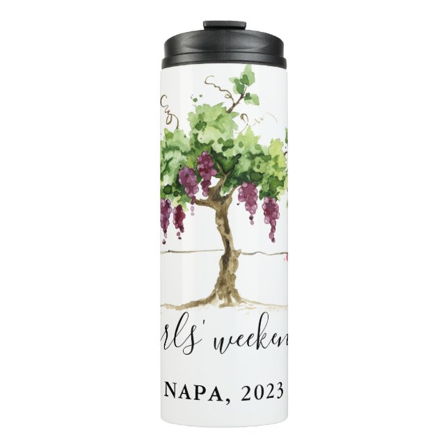 Paso Robles Weinkultur und Erde Thermosbecher (Vorderseite)
