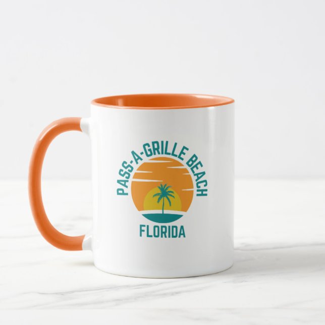 Pass-A-Grille Beach Florida Coffee Tasse (Links)