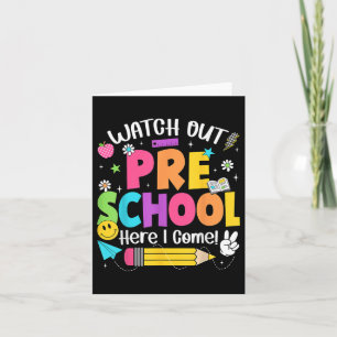 Pass auf, dass ich in der Vorschule wieder zum Sch Karte