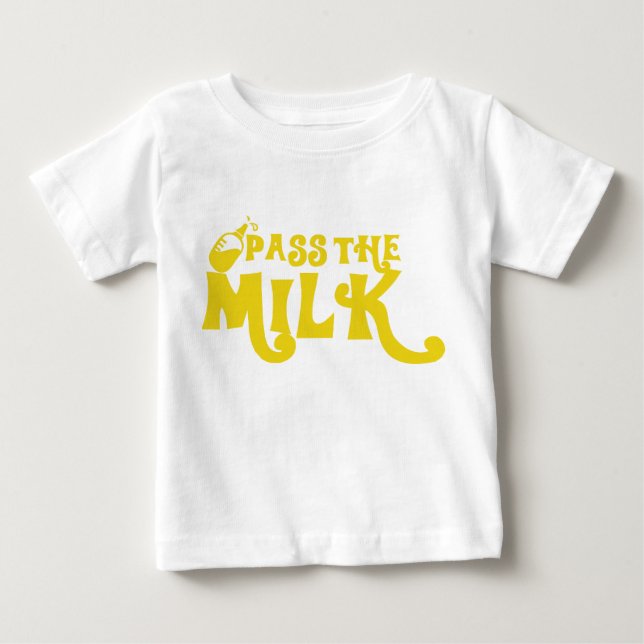 Pass auf den Milk Fun Baby Bekleidungs-T - Shirt (Vorderseite)