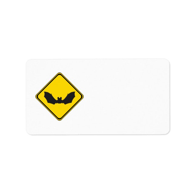 Pass auf! Fledermäuse! Adressaufkleber (Vorne)