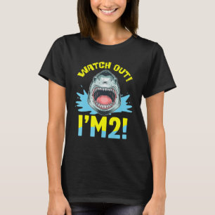 Pass auf, ich bin 2 Jungs Mädchen 2 Geburtstag Cel T-Shirt