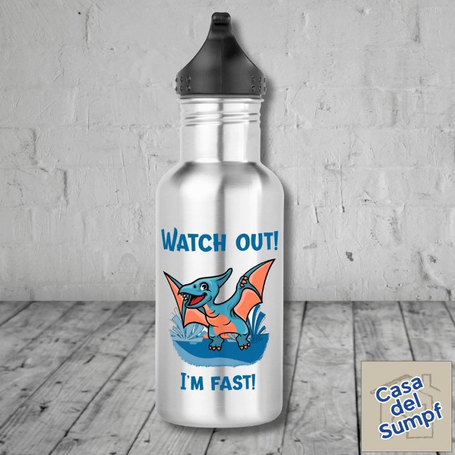 Pass auf! Ich bin schnell! Edelstahlflasche (Von Creator hochgeladen)