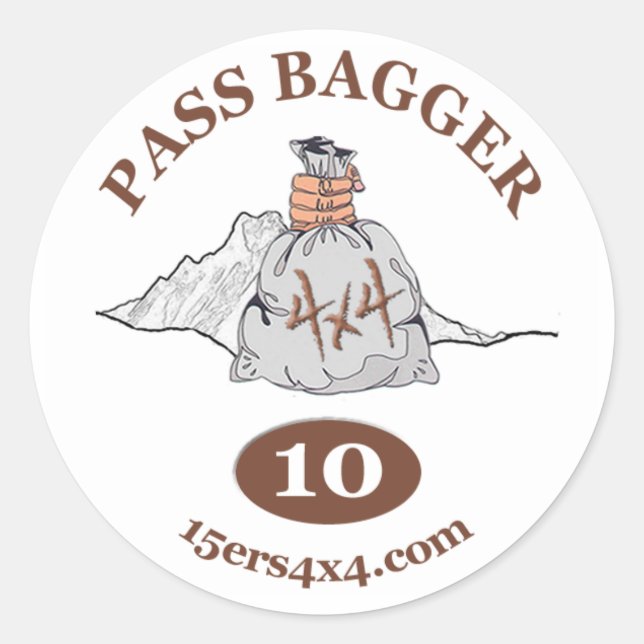 Pass Bagger 10 Sticker (Vorderseite)