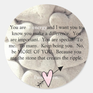 Pass Dir auf Stickers Set von 20, 1,5" rund