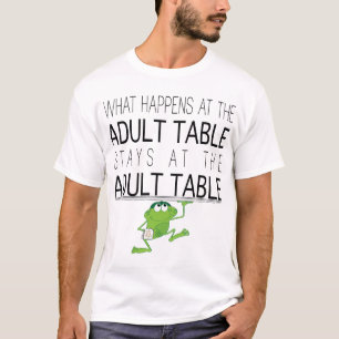 Pass "The Adult Table "Men's Basic T - Shirt" T-Shirt