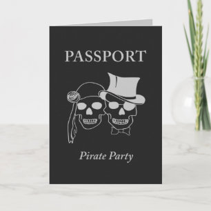 Pass zu einem Piraten-Party Einladung