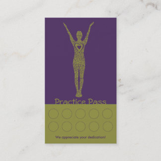 Passage de classe du carte de visite 10 de yoga