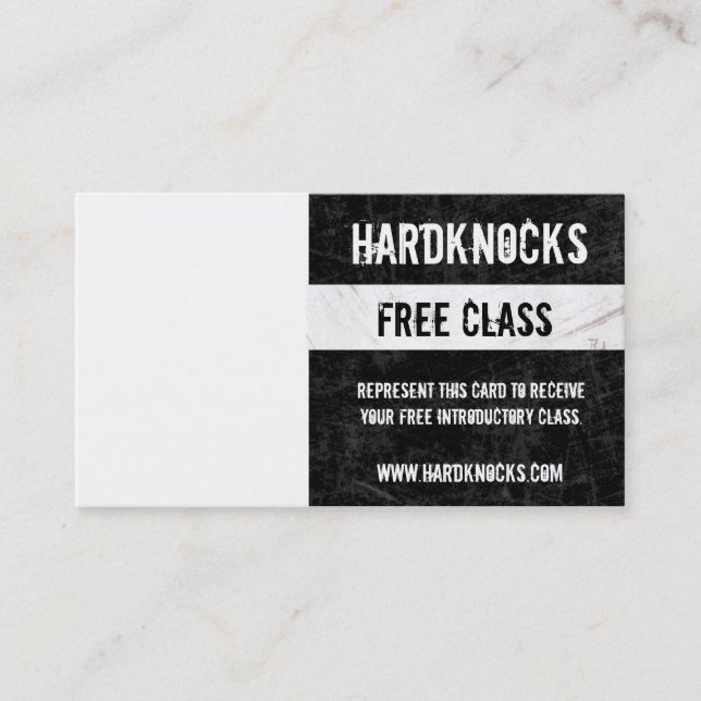 Passage du carte de visite VIP de gymnase de boxe (Devant)