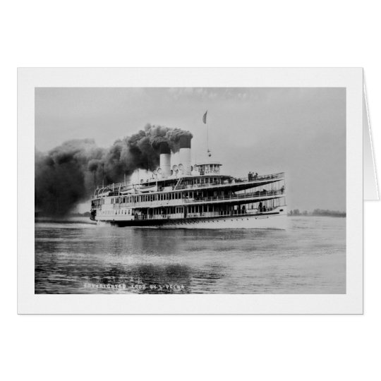 Passagier-Dampfer Tashmoo Great Lakes Louis Pesha Karte