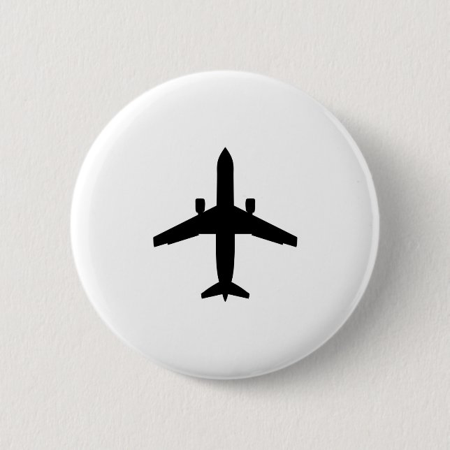 Passagier Flugzeug Button (Vorderseite)