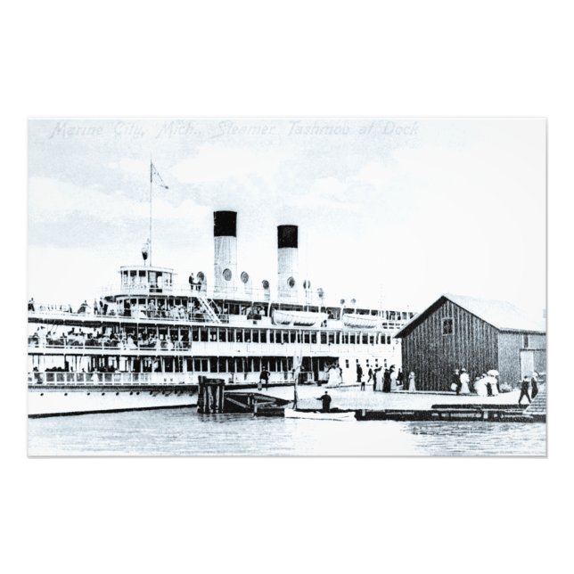 Passagierdampfer der Great Lakes Tashmoo Marine Ci Fotodruck (Vorne)