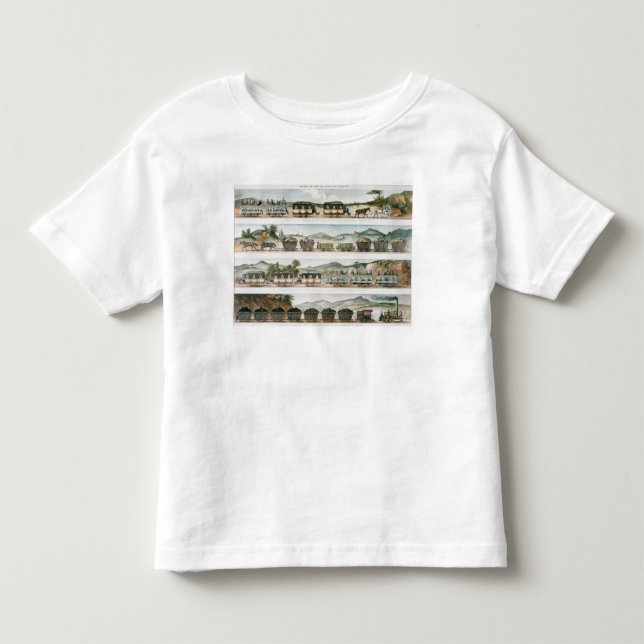 Passagiere und befördern die erste französische kleinkind t-shirt (Vorderseite)