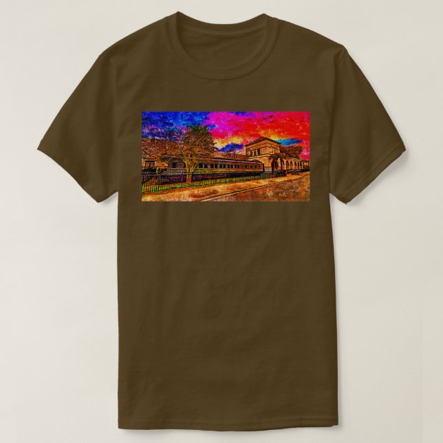 Passagierschiff der Küstenlinie in der Nähe T-Shirt (Design vorne)