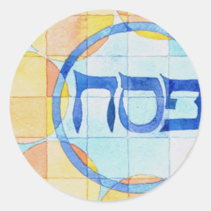 Passahfest-Aufkleber Runder Aufkleber