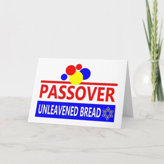 Passahfest-ungesäuertes Brot Karte (Vorderseite)