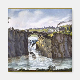 Passaic Falls in New Jersey, Fine Art Malerei Magnet