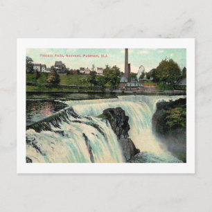 Passaic Falls in Summer, Paterson NJ Vintag Postkarte