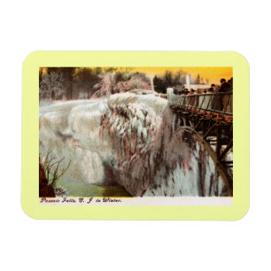Passaic Falls in Winter, Paterson, NJ Vintag Magnet