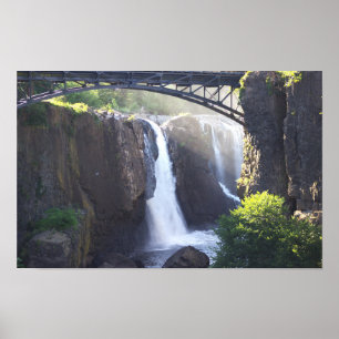 Passaiisches Wasserfall-Poster Poster