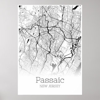 Passaikarte - New Jersey - City Map Poster