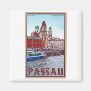 Passau - Donau Ufergegend Magnet