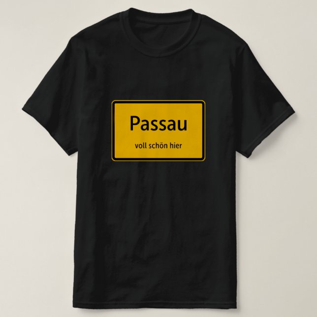 Passau Herren Männer T-Shirt Tshirt Shirt (Design vorne)