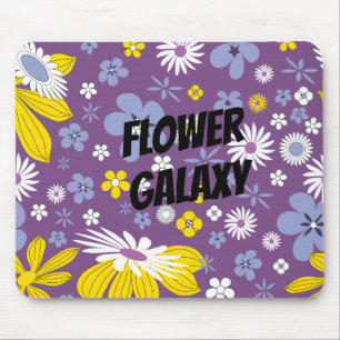 Passe Blumen Galaxie an Mousepad