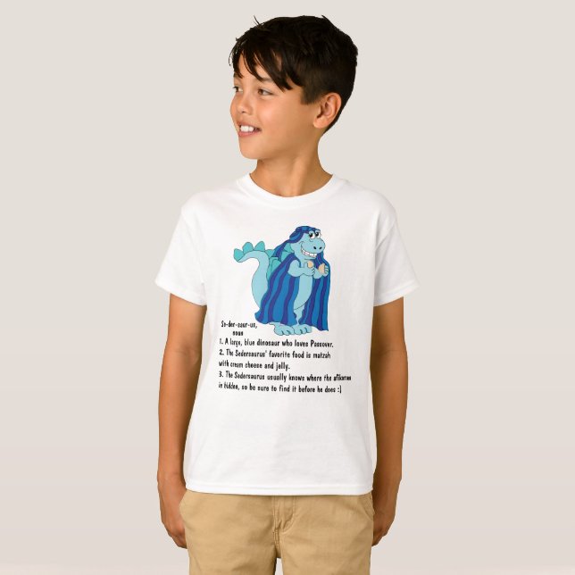 Pässe definieren Sedersaurus Kids Basic T - Shirt (Vorne ganz)