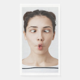 Passe Dein Lustiges Gesicht Foto Selfie An Serviette