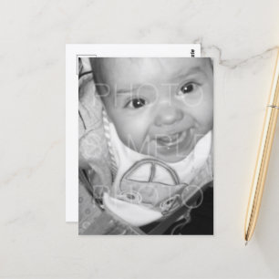 Passe dein Schwarz-Weiß-Foto an Postkarte
