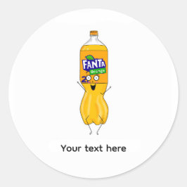 Passe fantastische, orange Limonade an Runder Aufkleber