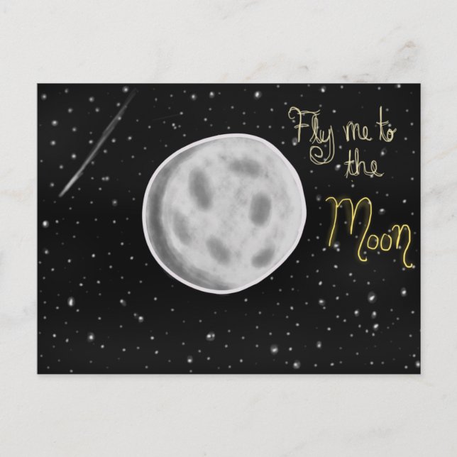 Passe-moi à la carte postale de la Lune (Devant)