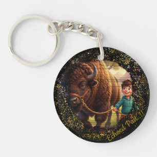Passé Résonnant Garçon Fantaisiste et Bison sur Me