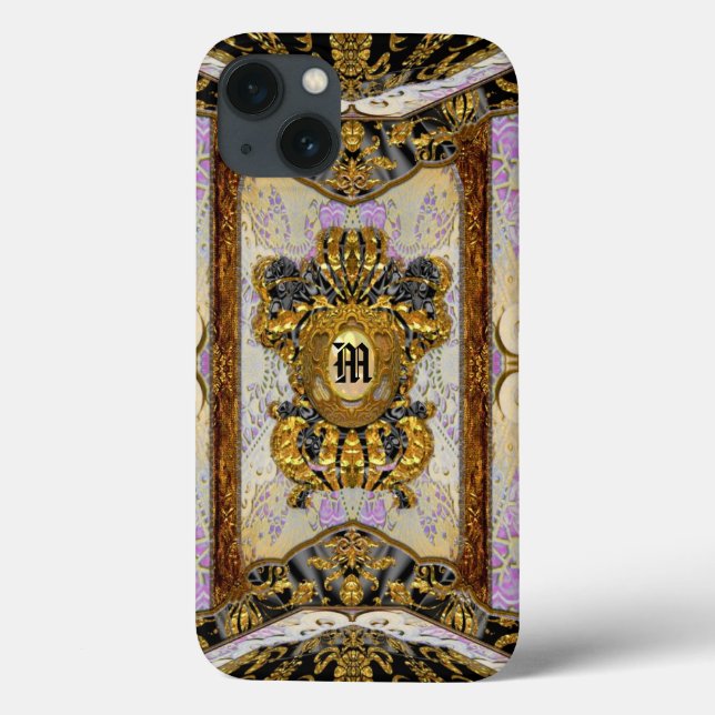 Passementerie Madeline Elegante Chic Damask Tough Case-Mate iPhone Hülle (Rückseite)