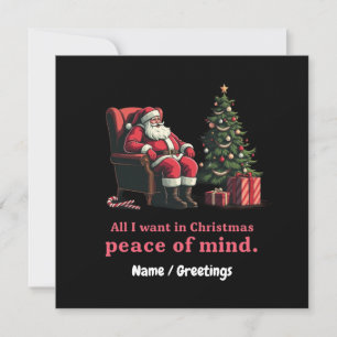 Passen Sie alles an, was ich für Weihnachten Woll Einladung
