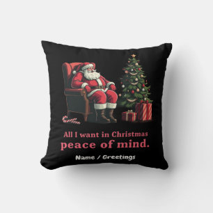 Passen Sie alles an, was ich für Weihnachten Woll Kissen