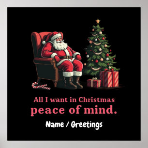 Passen Sie alles an, was ich für Weihnachten Woll  Poster