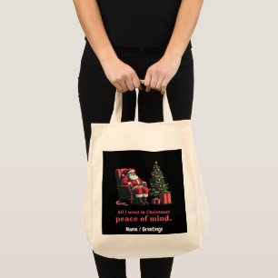 Passen Sie alles an, was ich für Weihnachten Woll Tragetasche