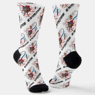 Passen Sie auf? Neuron Synapse Spaß Socken