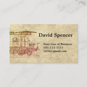 Passen Sie beide Seiten der Stone & Locomotive Dra Visitenkarte