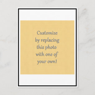 Passen Sie das an! Hinzufügen von Kunst oder Foto Postkarte